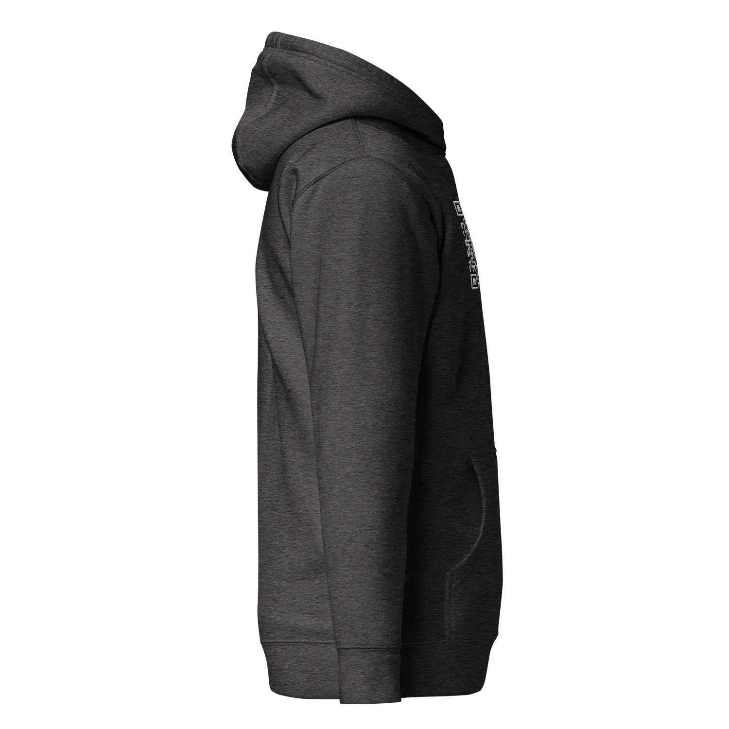 Razel QR Code hoodie geborduurd zwart S-3XL