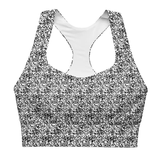Razel Face QR Code crop top sporttop maat M