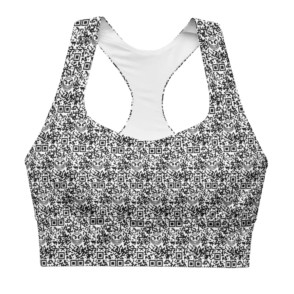 Razel Face QR Code crop top sporttop maat M