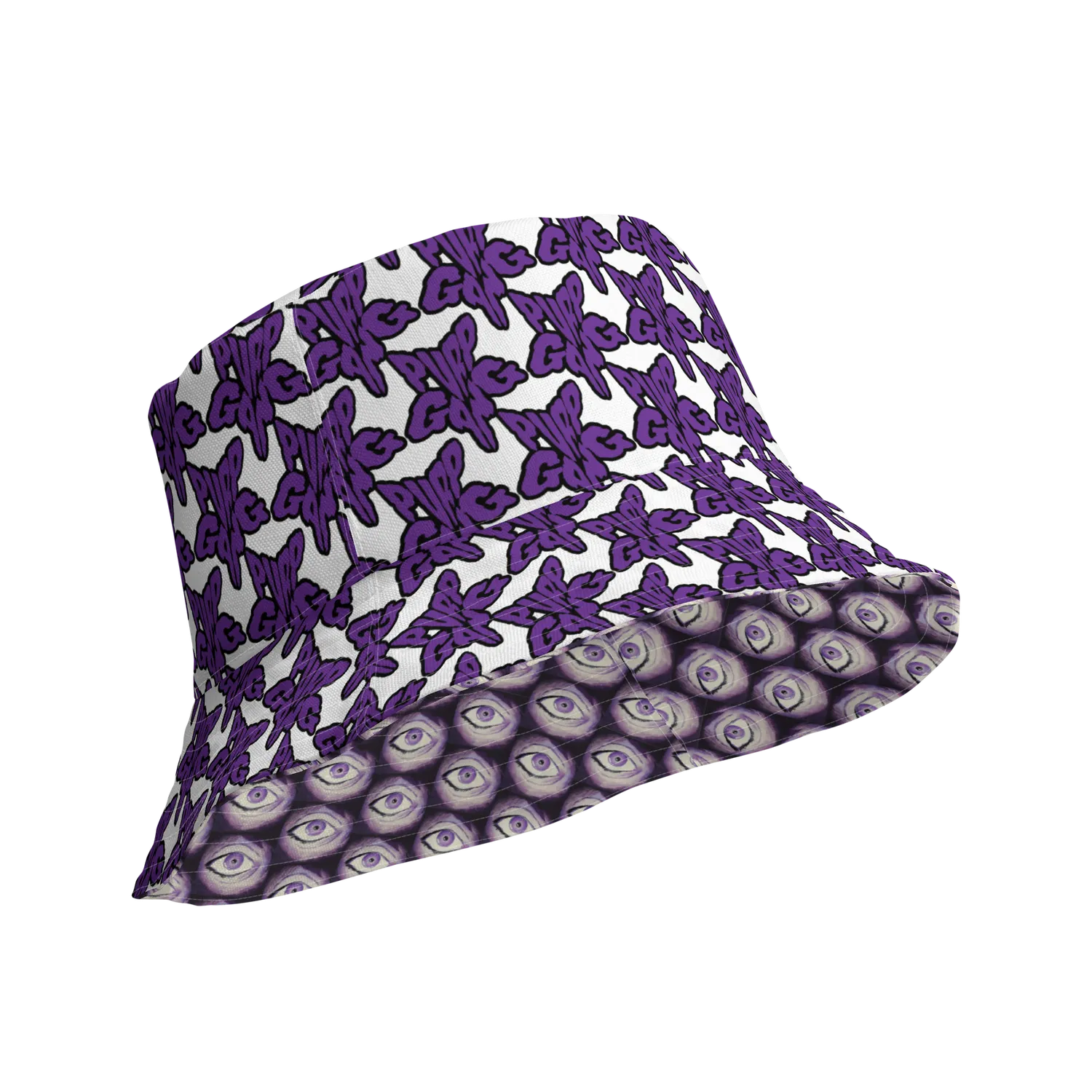 Razel Purp Gang Rock Star Bucket Hat reversible