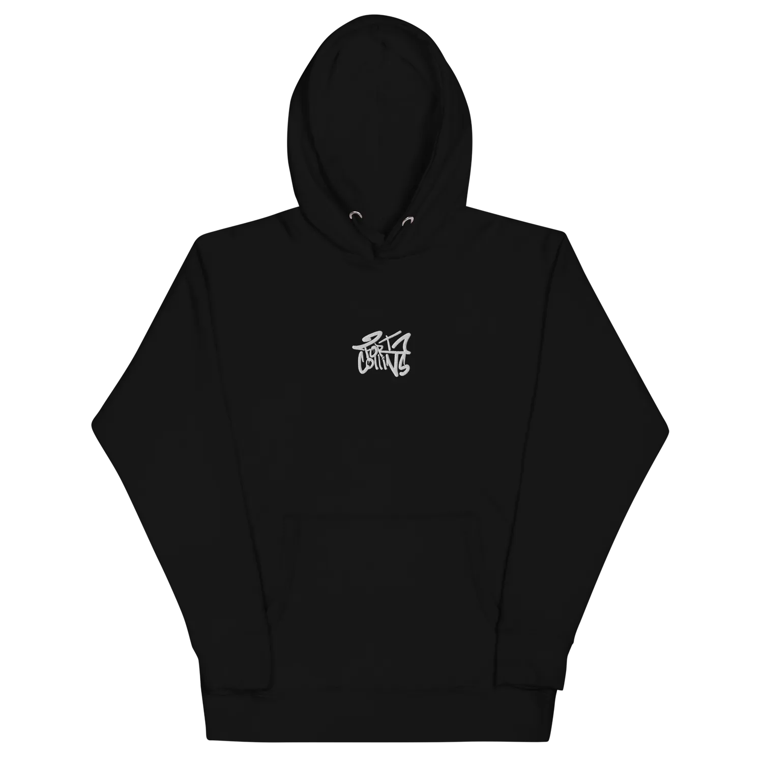 Razel Fort Collins Hoodie zwart geborduurd