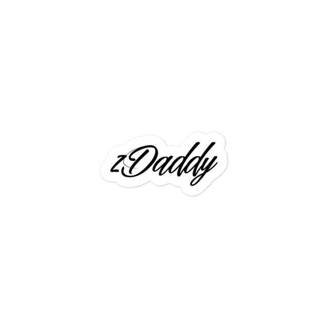 Razel zDaddy Sticker 7,6 cm vinyl wit