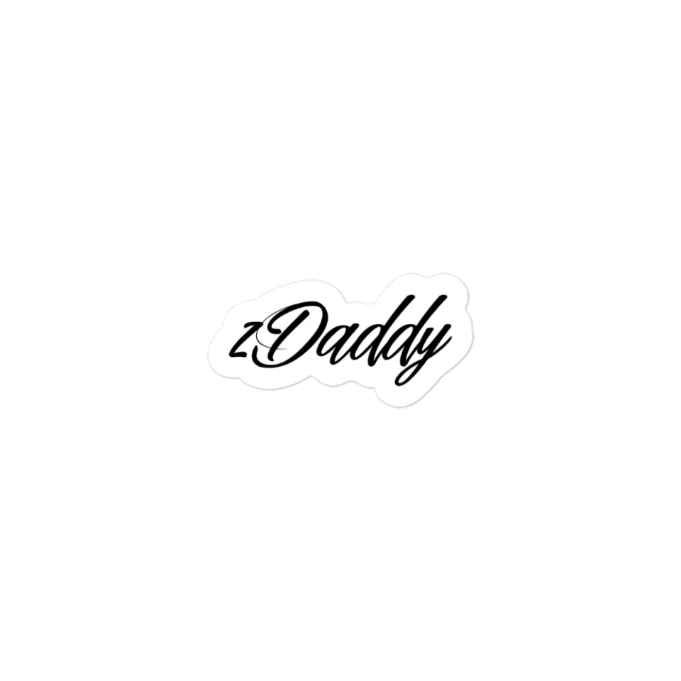 Razel zDaddy Sticker 7,6 cm vinyl wit