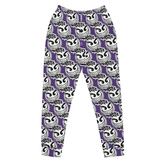Razel Gang Drip Face Joggers dames fleece zwart