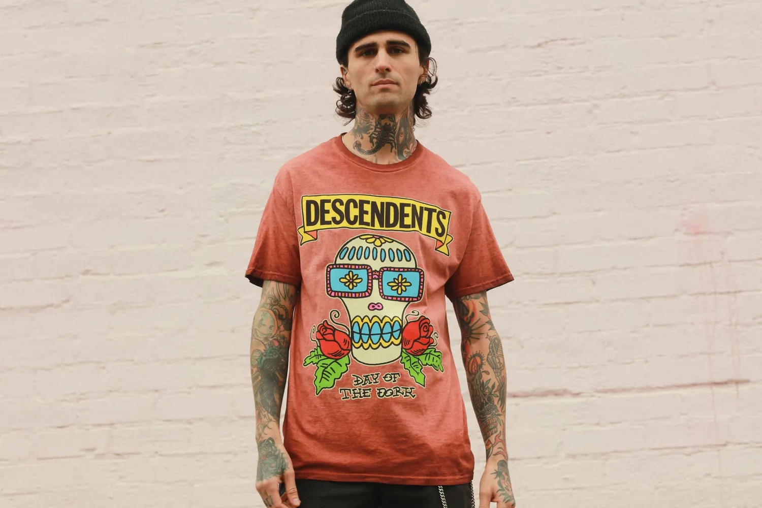 Descendents Day Of The Dork T-shirt oranje oil wash katoen