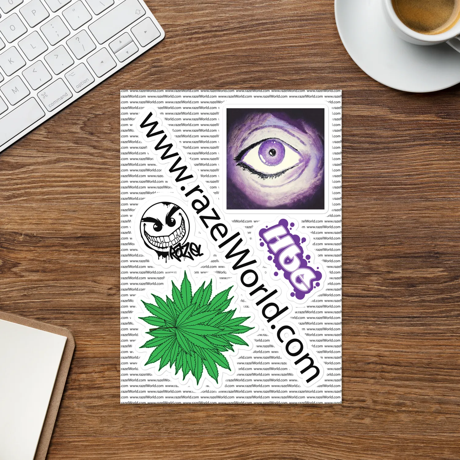 Razel Stickervel Glossy A5 voor binnen