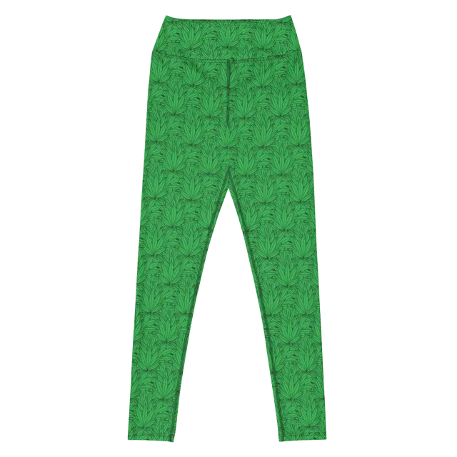 Razel Marijuana Tree Star legging hoge taille zwart