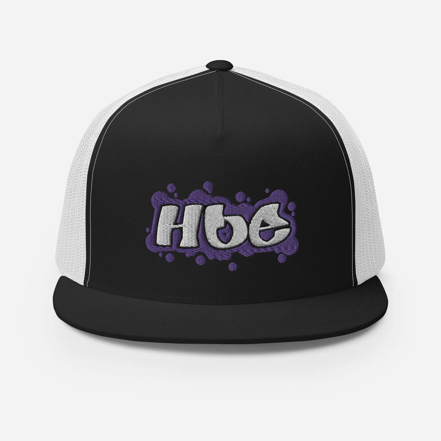 Razel Hoe Trucker Cap Black White snapback
