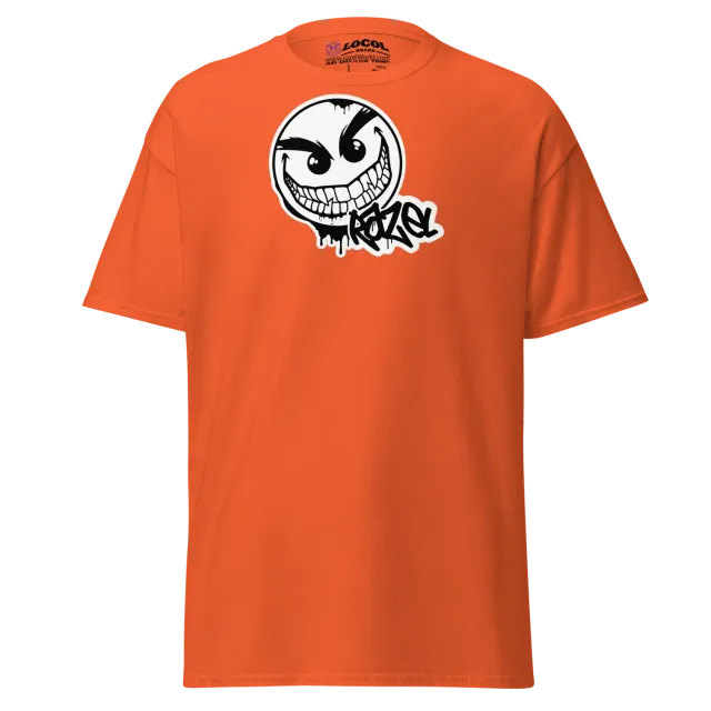Razel Gang Drip Face T-shirt katoen zwart