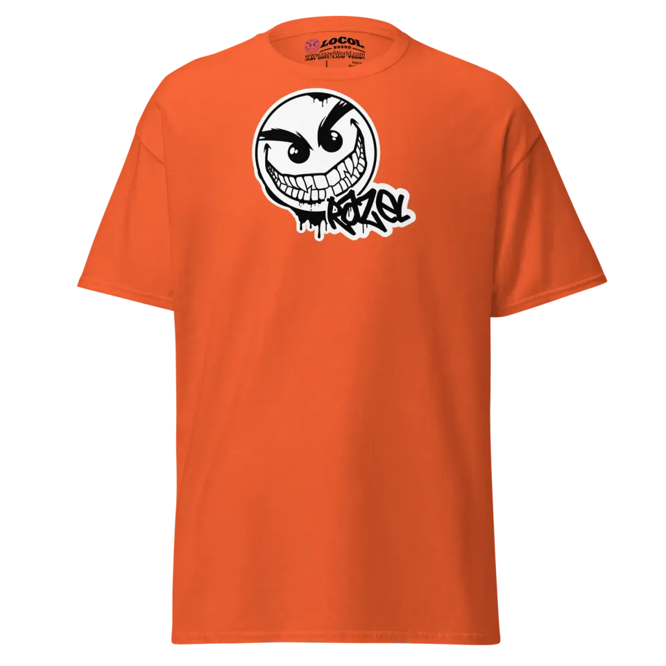 Razel Gang Drip Face T-shirt katoen zwart