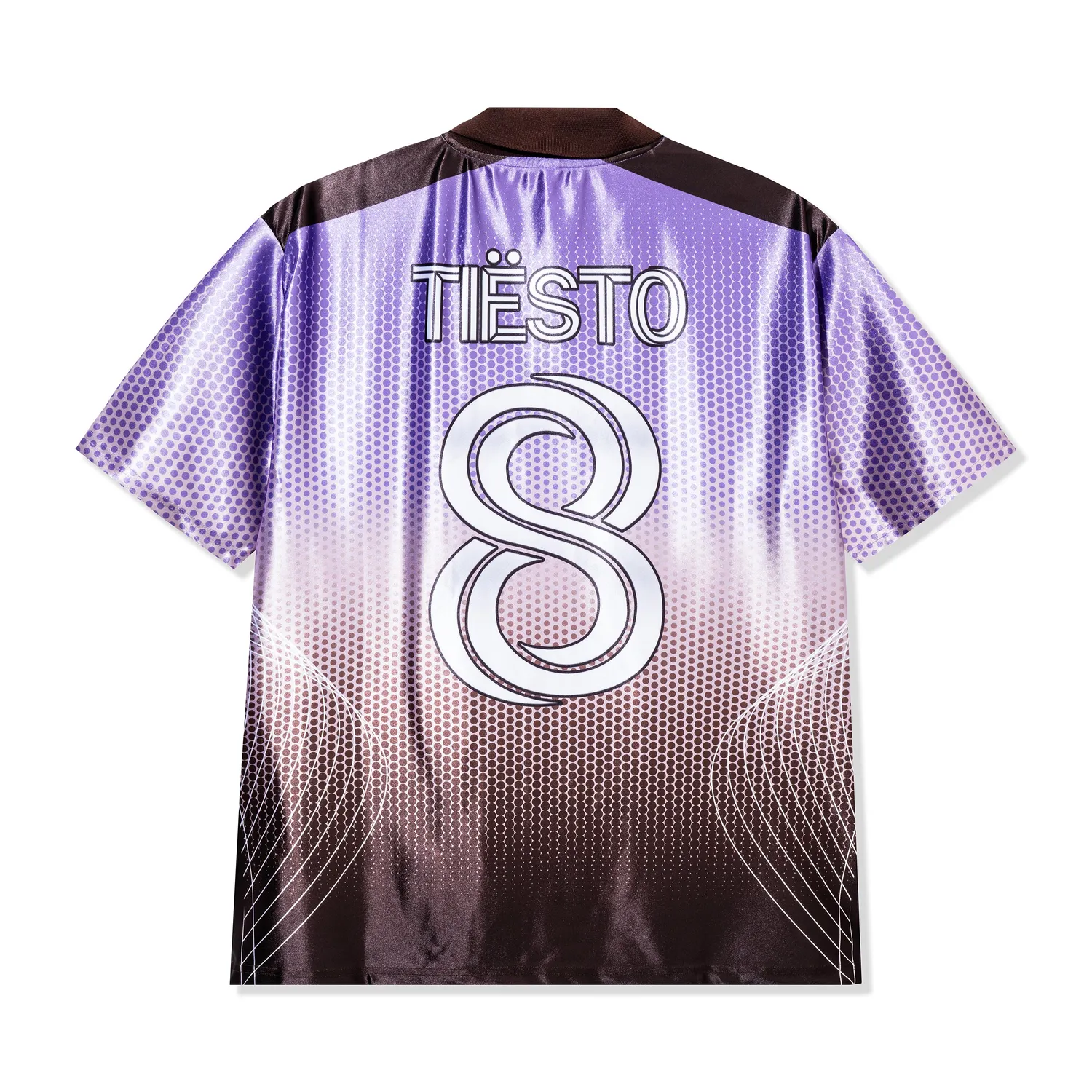 Tiësto Prismatic Soccer Jersey paars/bruin satijn