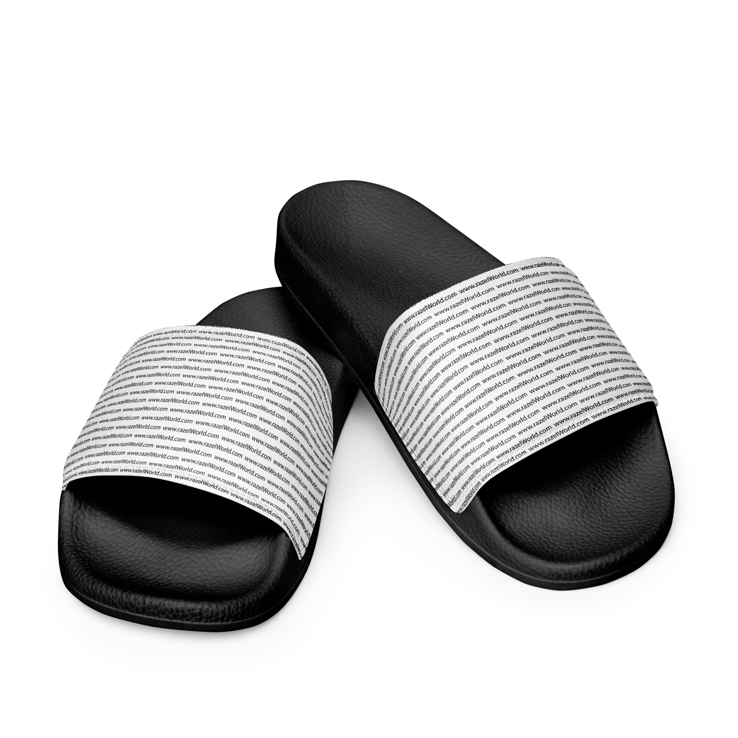 Razel www.RazelWorld slippers zwart met logo