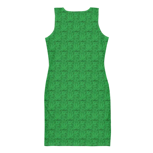 Razel Marijuana Tree Star jurk stretch