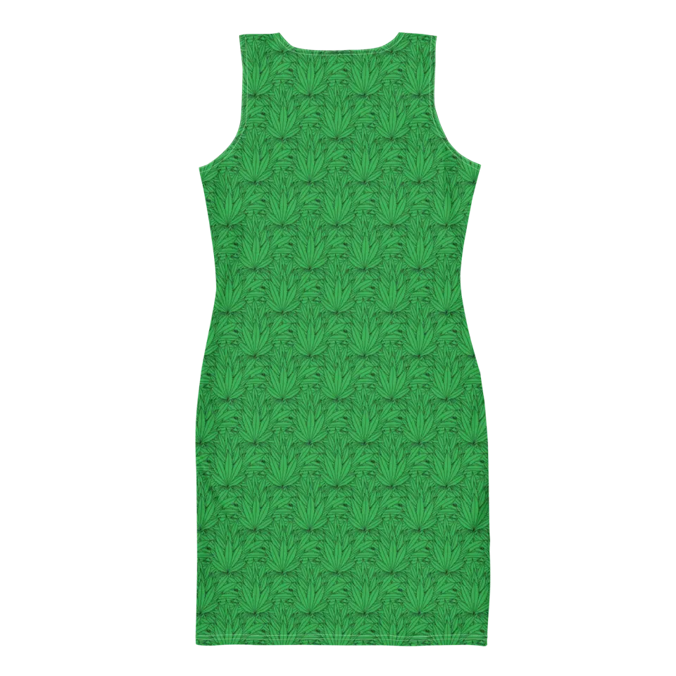 Razel Marijuana Tree Star jurk stretch