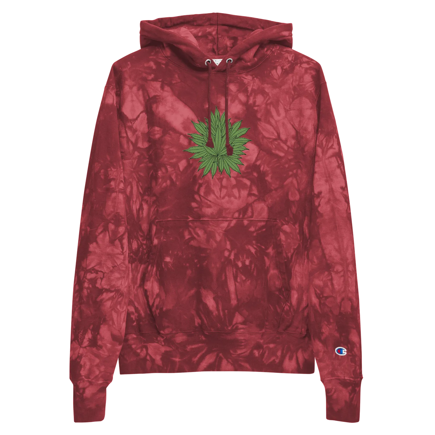 Razel Marijuana Tree Star Champion Hoodie Tie-Dye