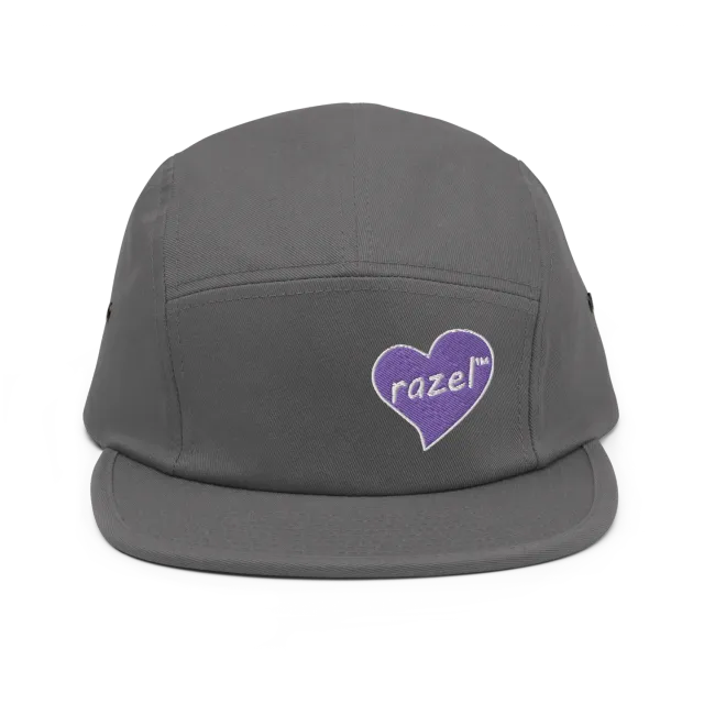 Razel Purple Hearted 5-Panel Pet katoen