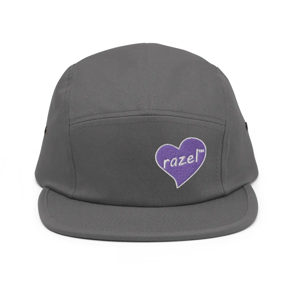 Razel Purple Hearted 5-Panel Pet katoen