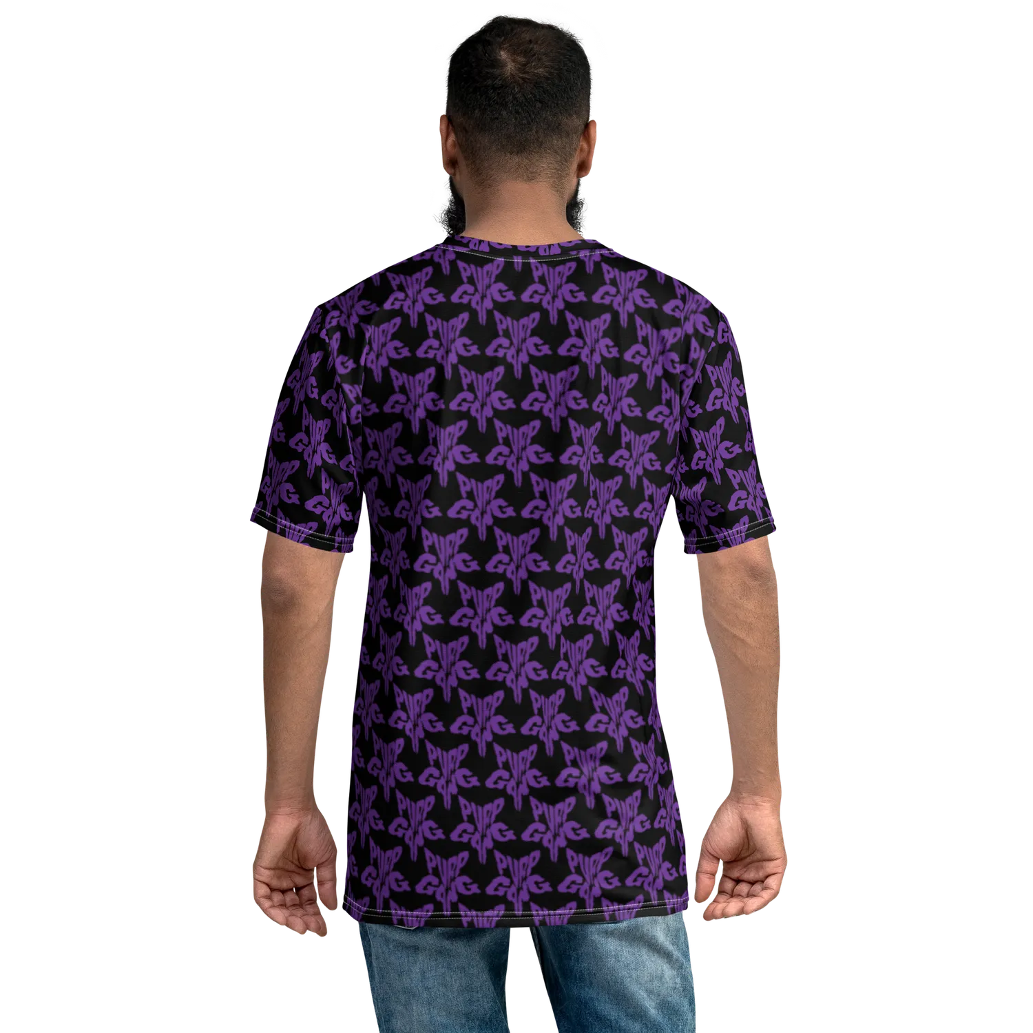 Razel Purp Gang Rock Star Motif T-shirt M stretch