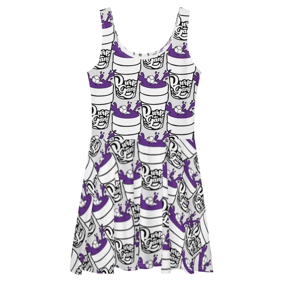 Razel Purp Gang Double Cup Sun Jurk Double Cup Motif wijd