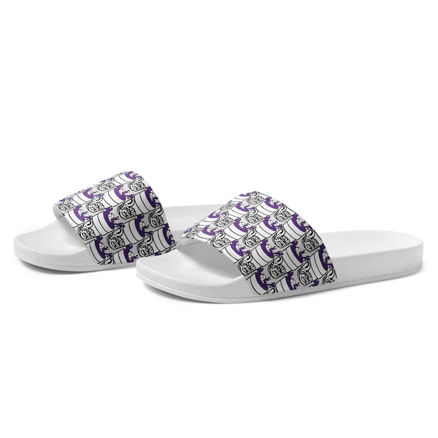 Razel Purp Gang Double Cup slides zwart gevoerd