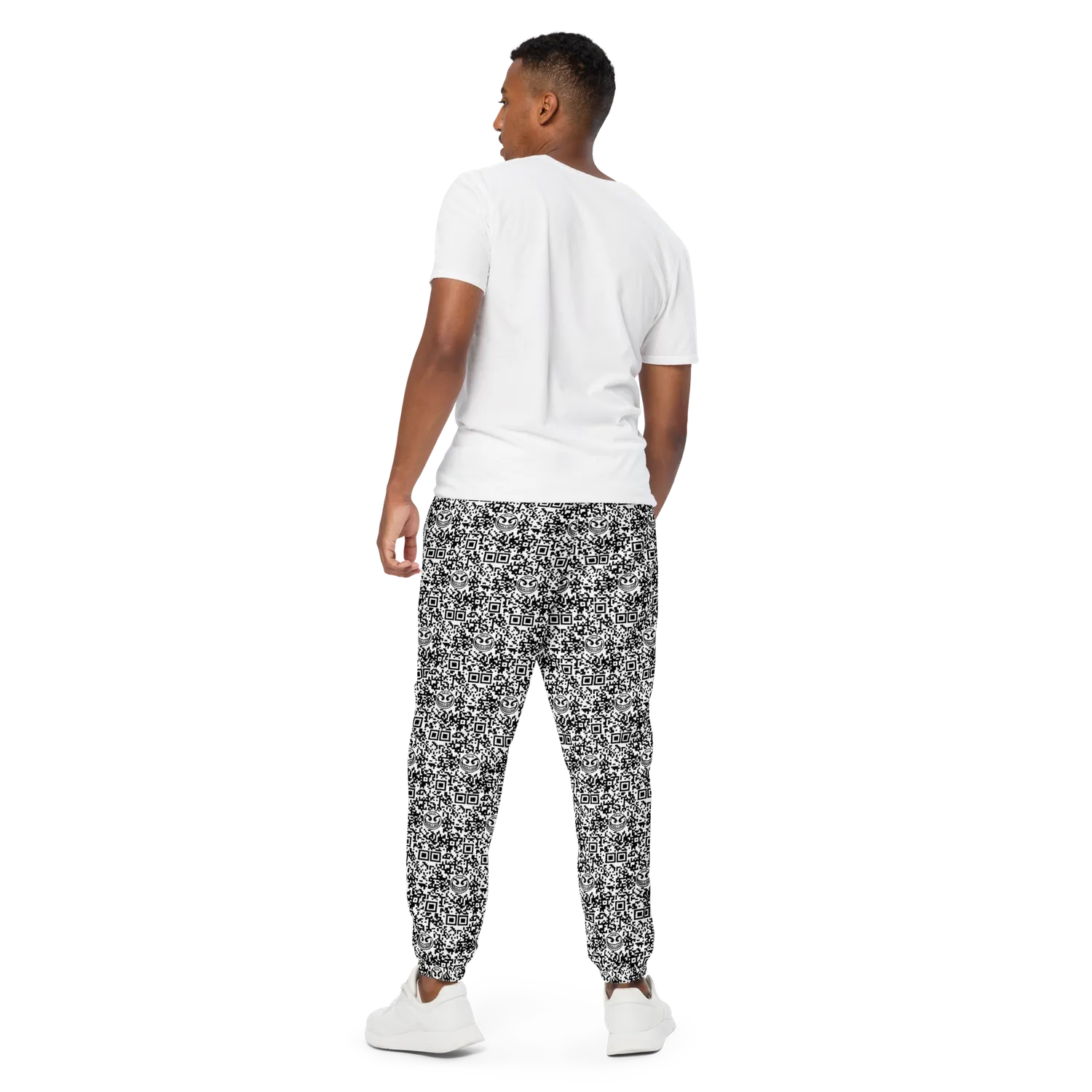 Razel Face QR Code track pants joggingbroek zwart
