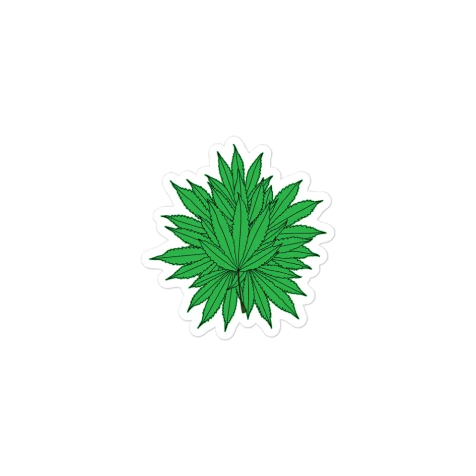 Razel Marijuana Tree Star sticker vinyl 3 maten