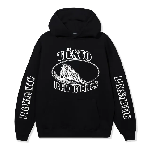 Tiësto Prismatic Red Rocks hoodie zwart oversized