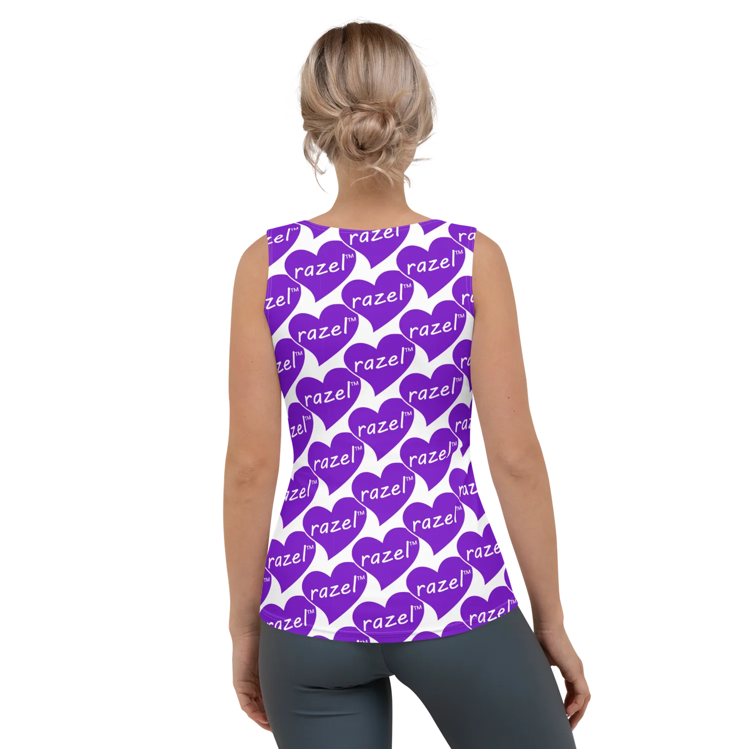 Razel Purpled Hearted Tanktop dames stretch