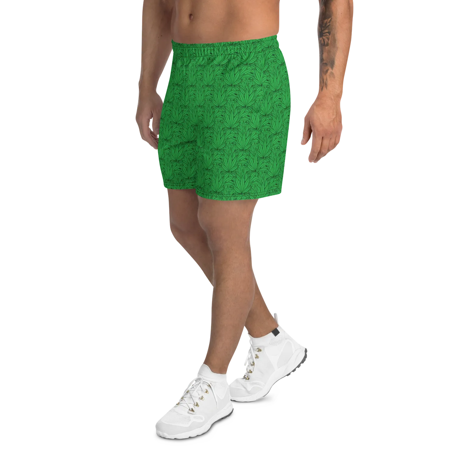Razel Marijuana Tree Star Motief Shorts heren stretch