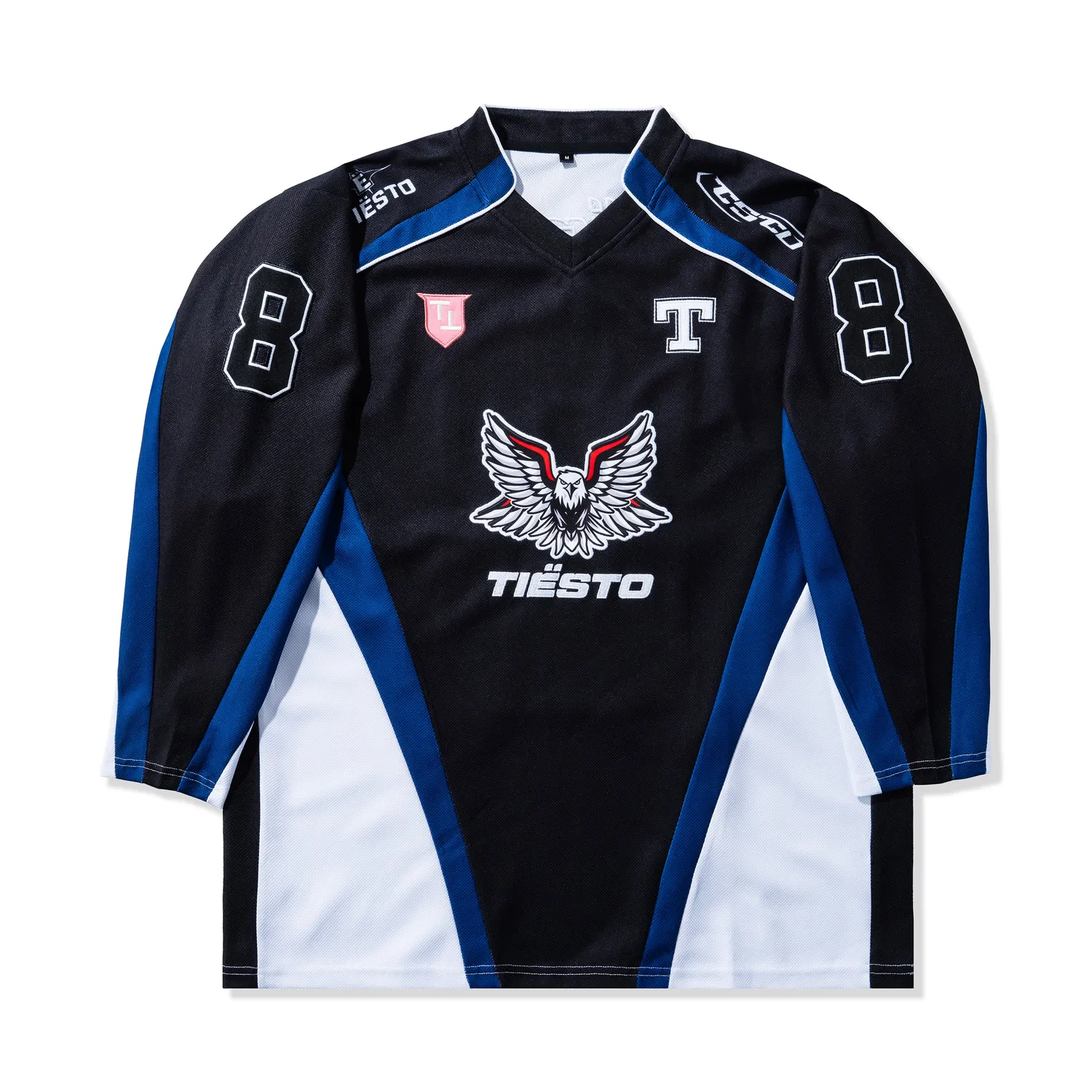 Tiësto Hockey Jersey Zwart-Wit-Navy Oversized