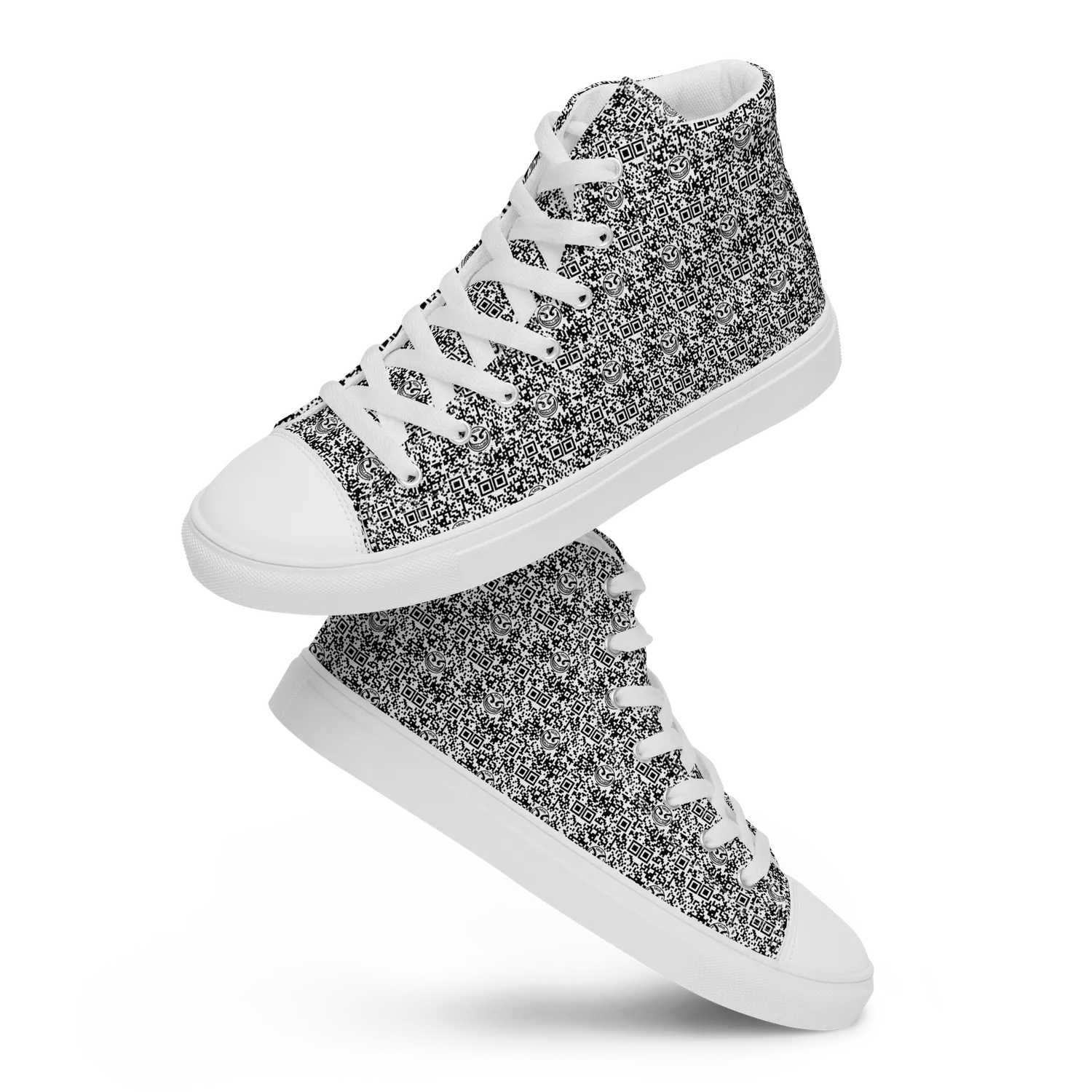 Razel Face QR Code hoge sneakers canvas