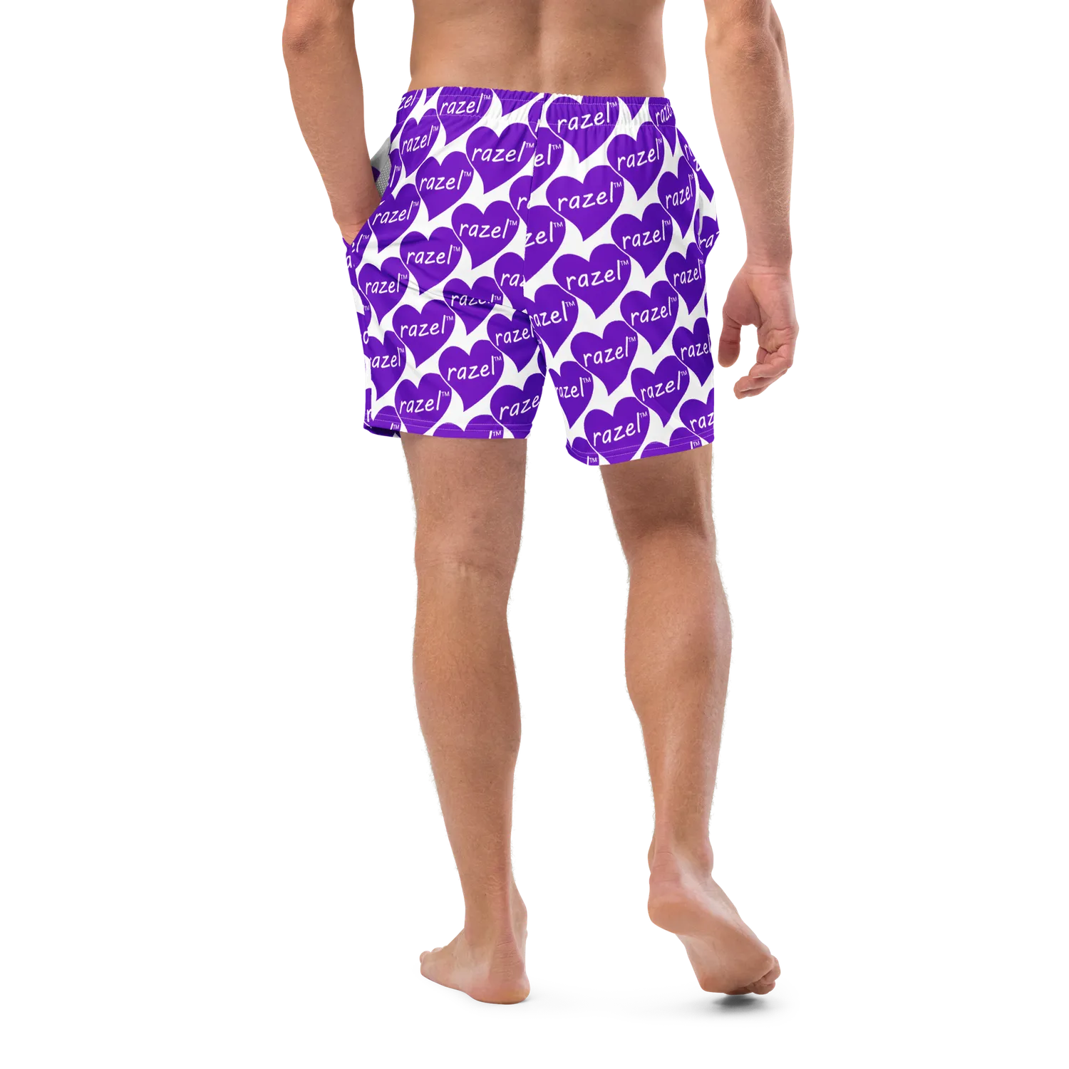 Razel Purple Hearted zwemshort UPF 50+ gerecycled
