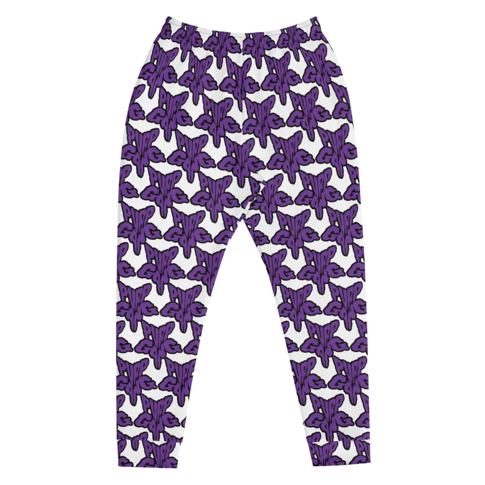 Razel Purp Gang Rock Star Joggers Heren Slim Fit Fleece