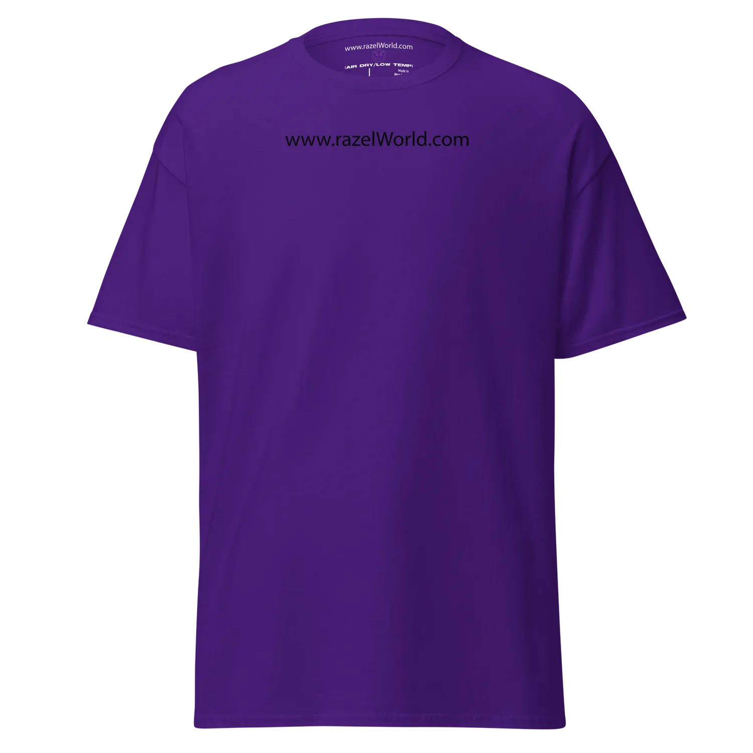 Razel Face QR Code T-shirt zwart voor-achter katoen