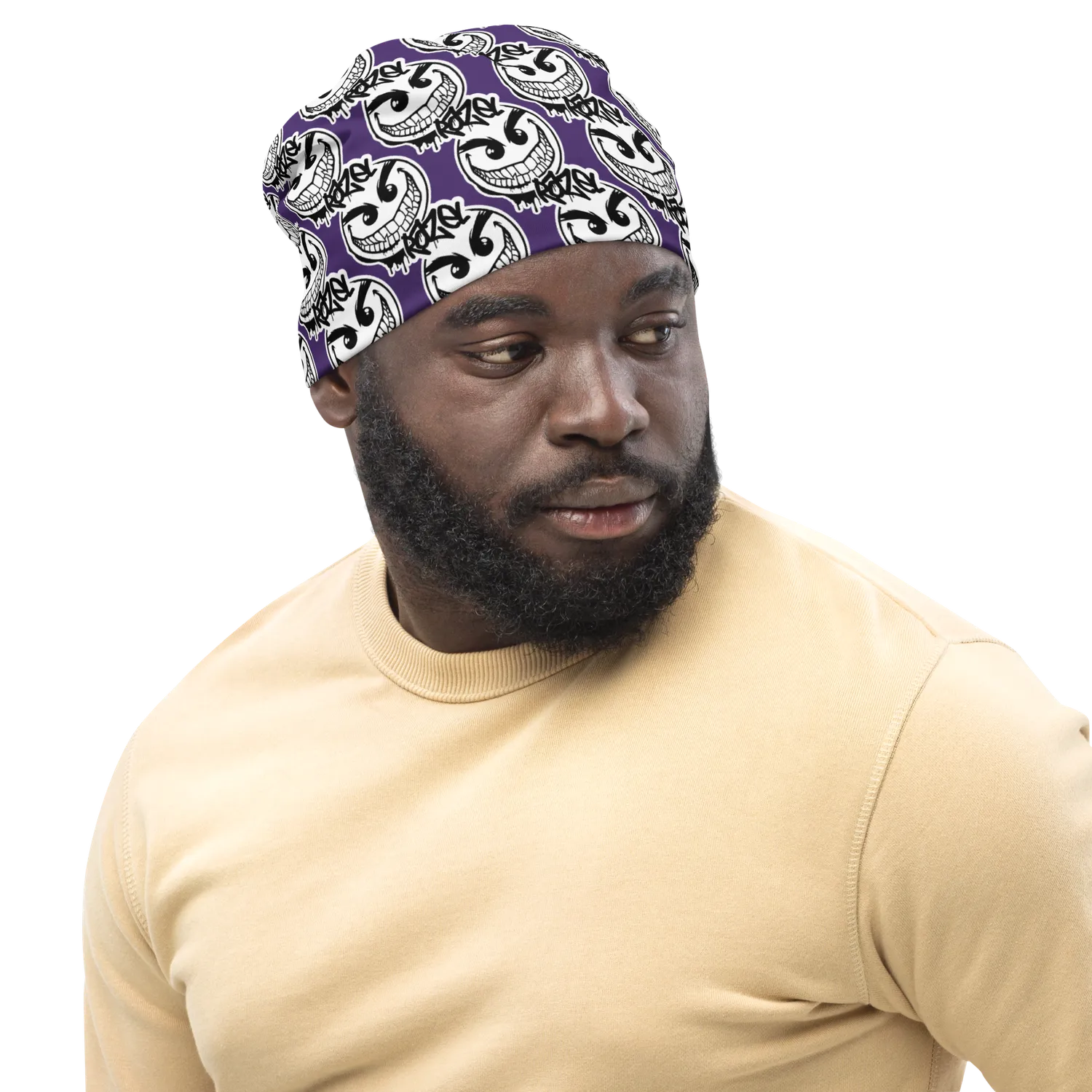 Razel Gang Drip Face Motif muts M dubbellaags