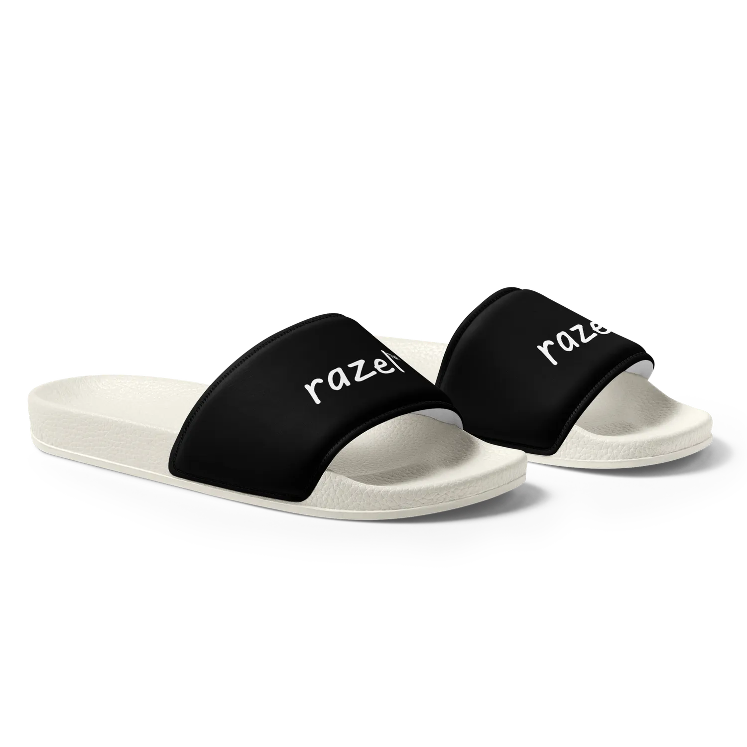 Razel Slides slippers wit kunstleer
