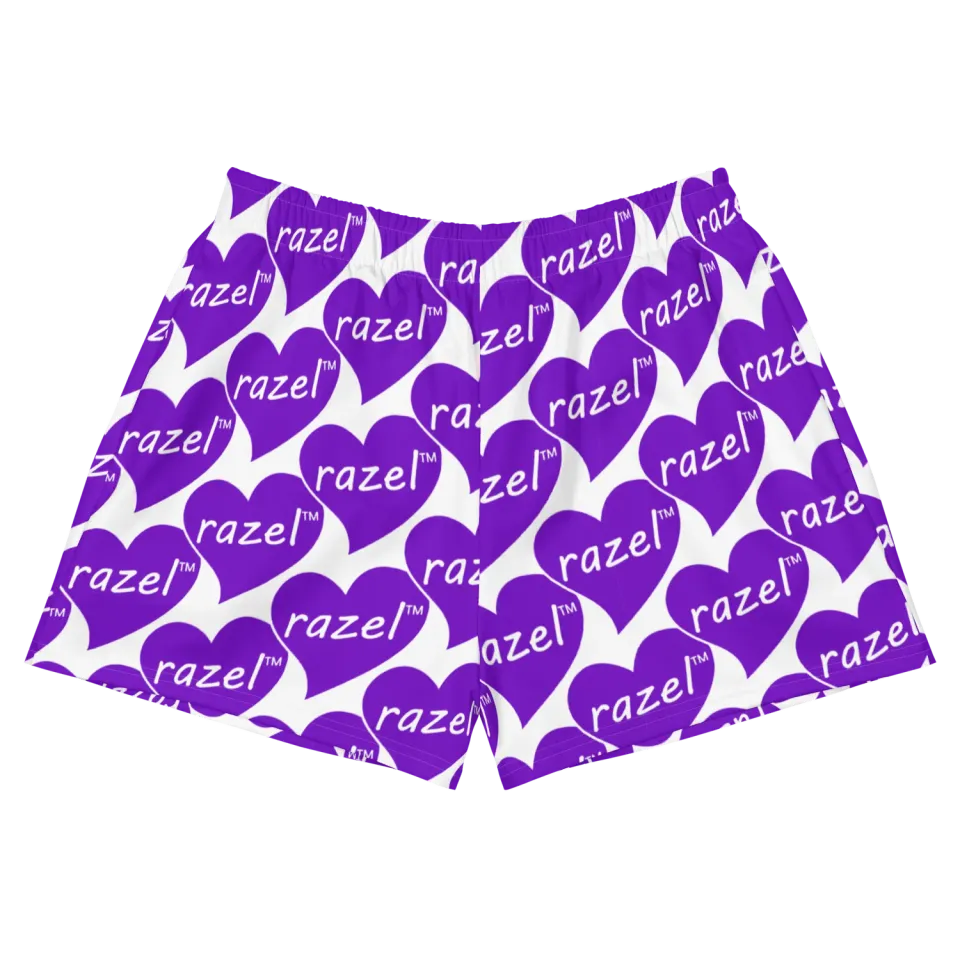 Razel Purple Hearted short dames gerecycled UPF50+