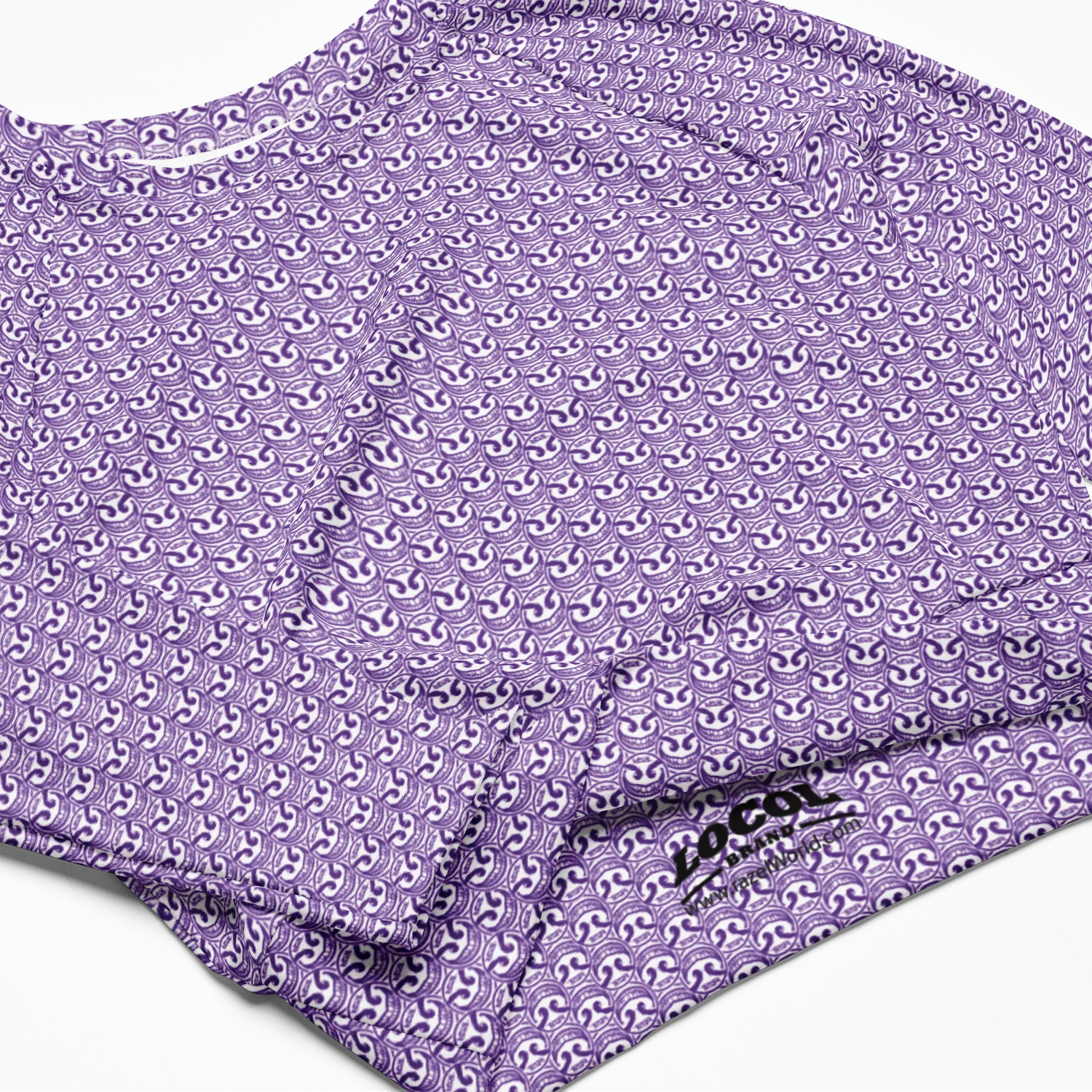 Razel Face Motif Croptop met Lange Mouwen UPF50