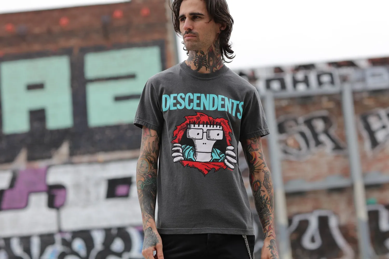 Descendents Milo Ripper T-shirt Pepper katoen