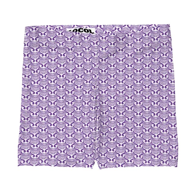 Razel Face Motif short microfiber stretch