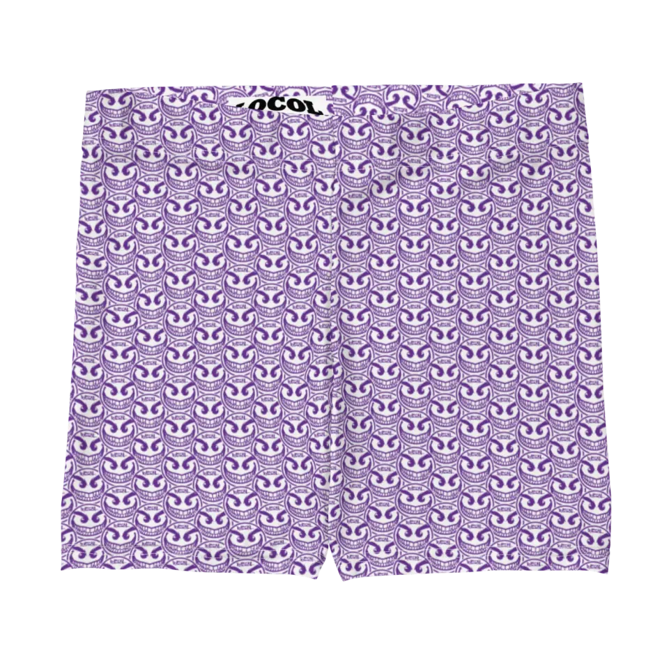 Razel Face Motif short microfiber stretch