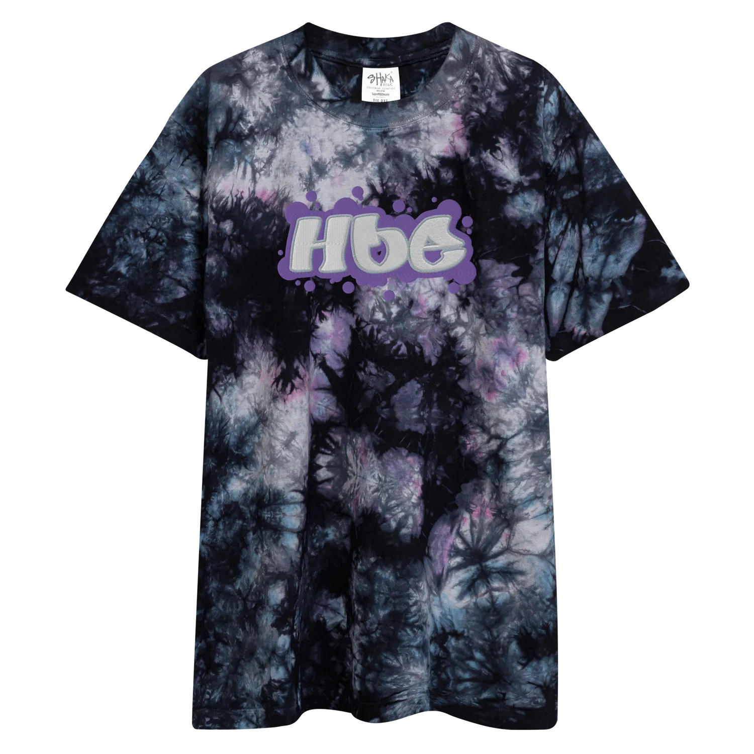 Hoe Oversized Tye-Dye T-shirt Milky way