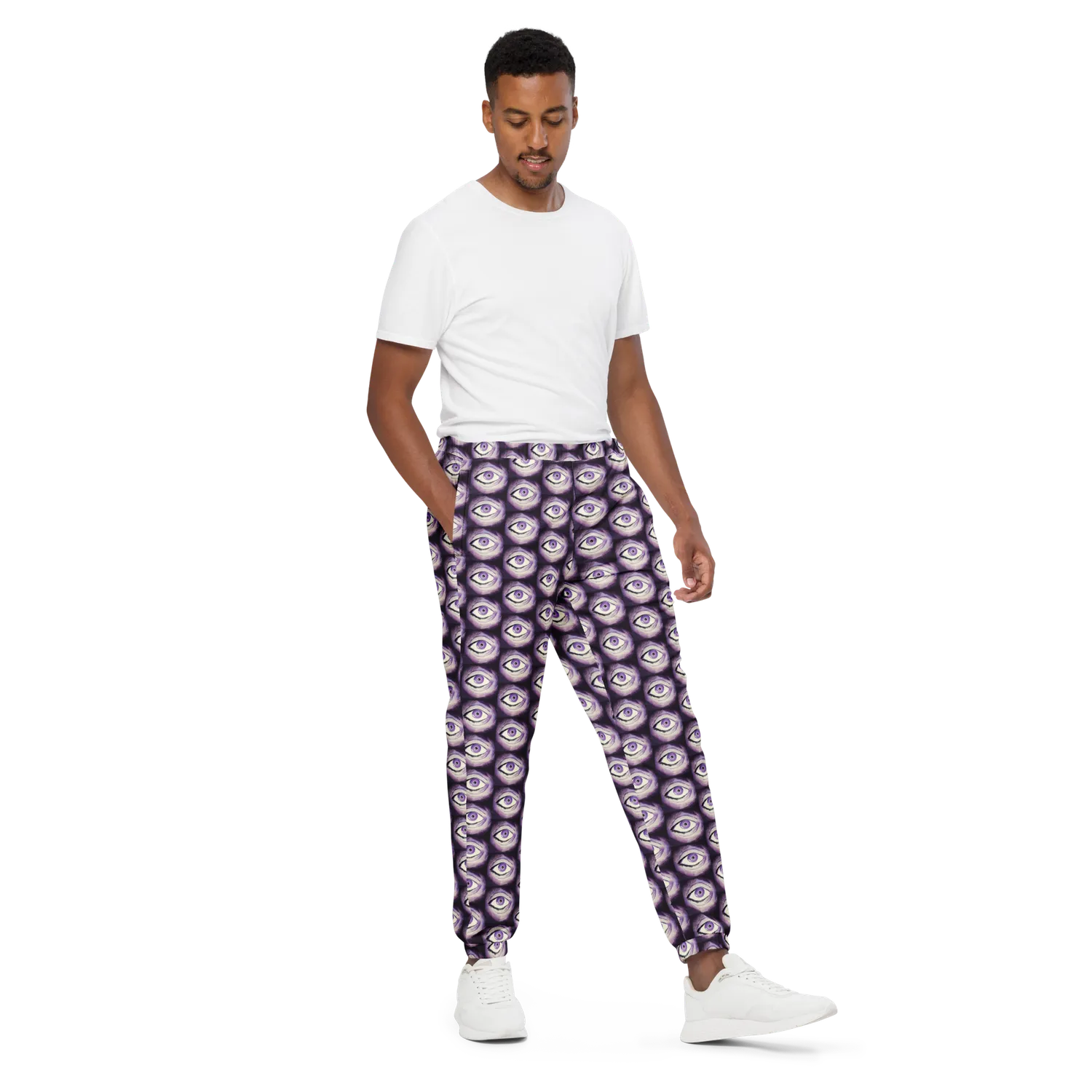 Razel Thousand Eyes Motif trackpants zwart M