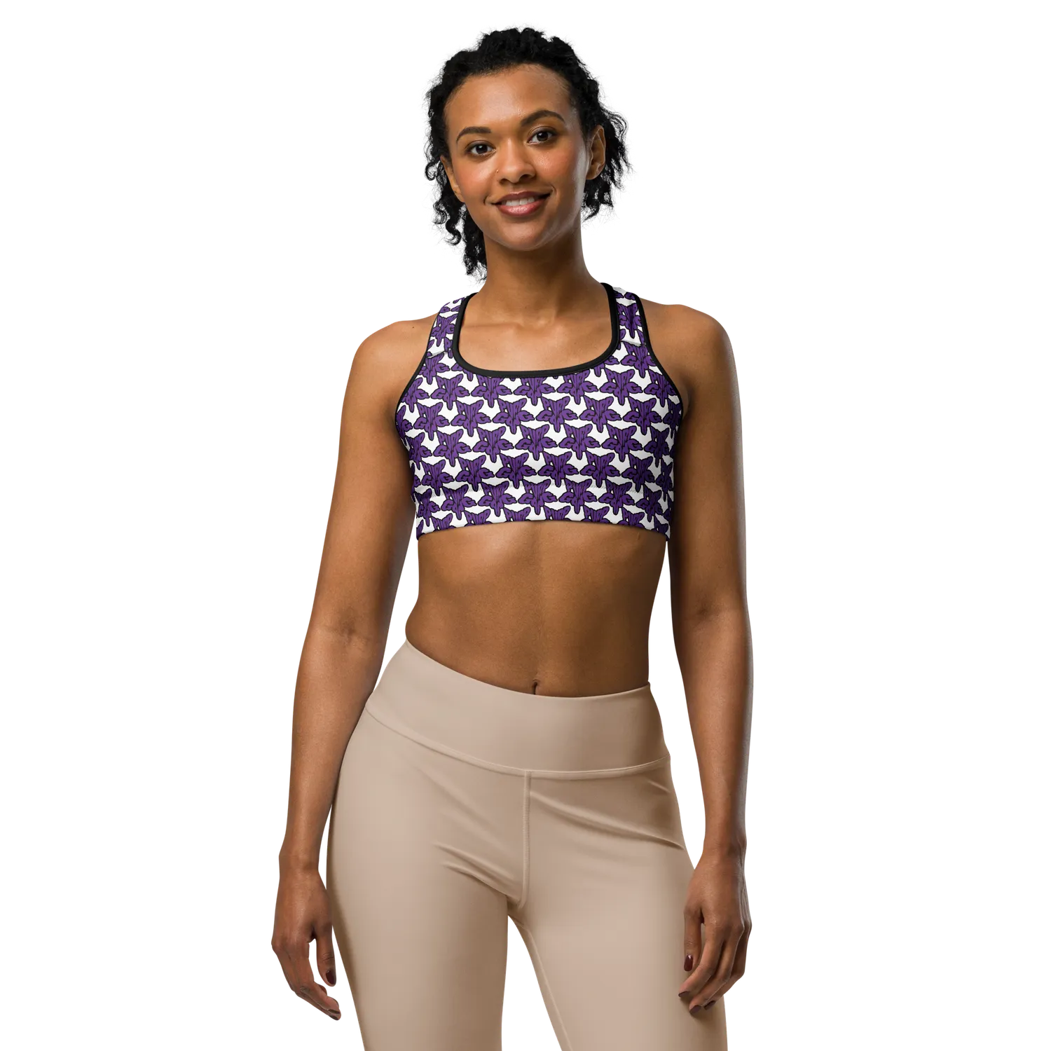 Razel Purp Gang Rock Star sportbh zwart stretch