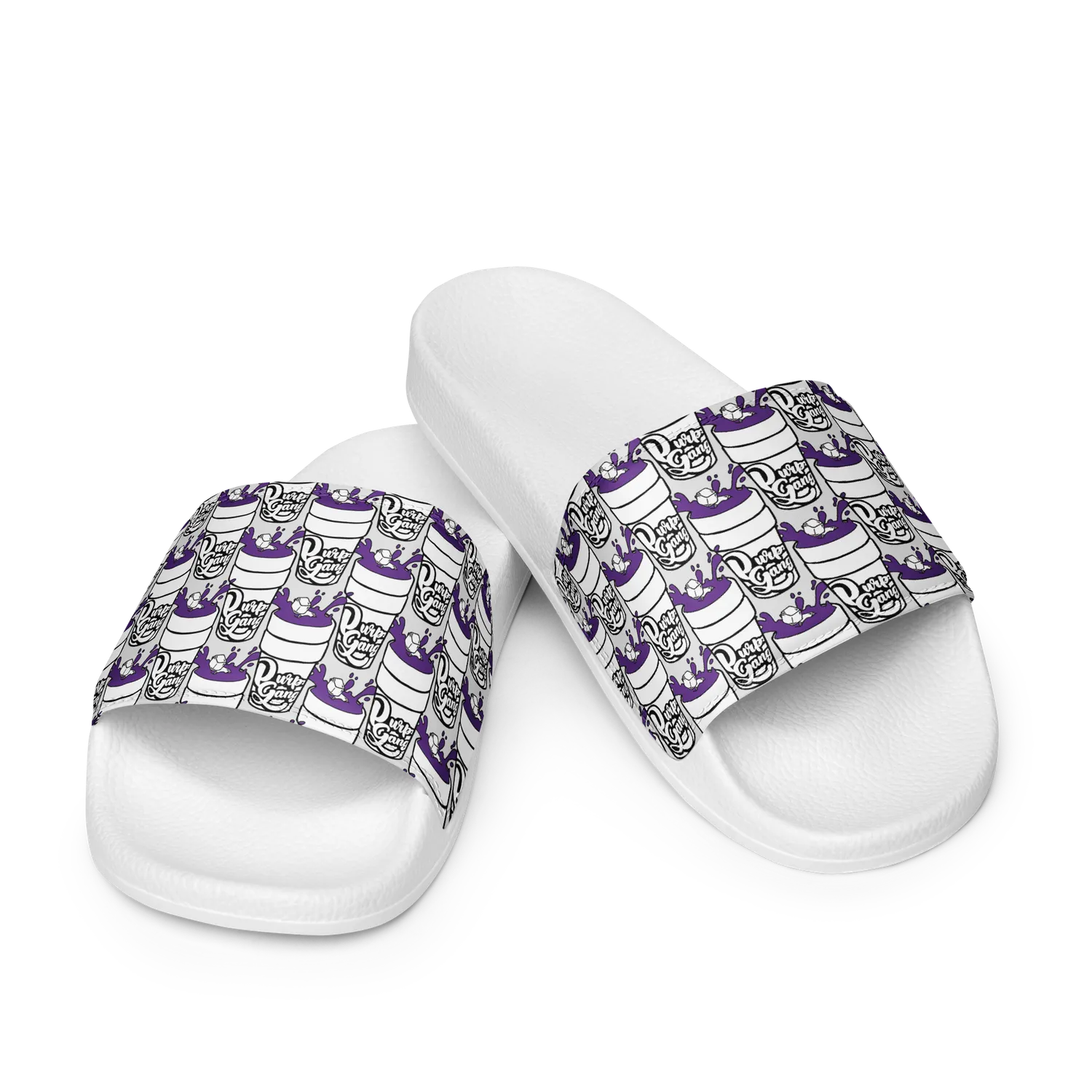 Razel Purp Gang Double Cup slides zwart gevoerd