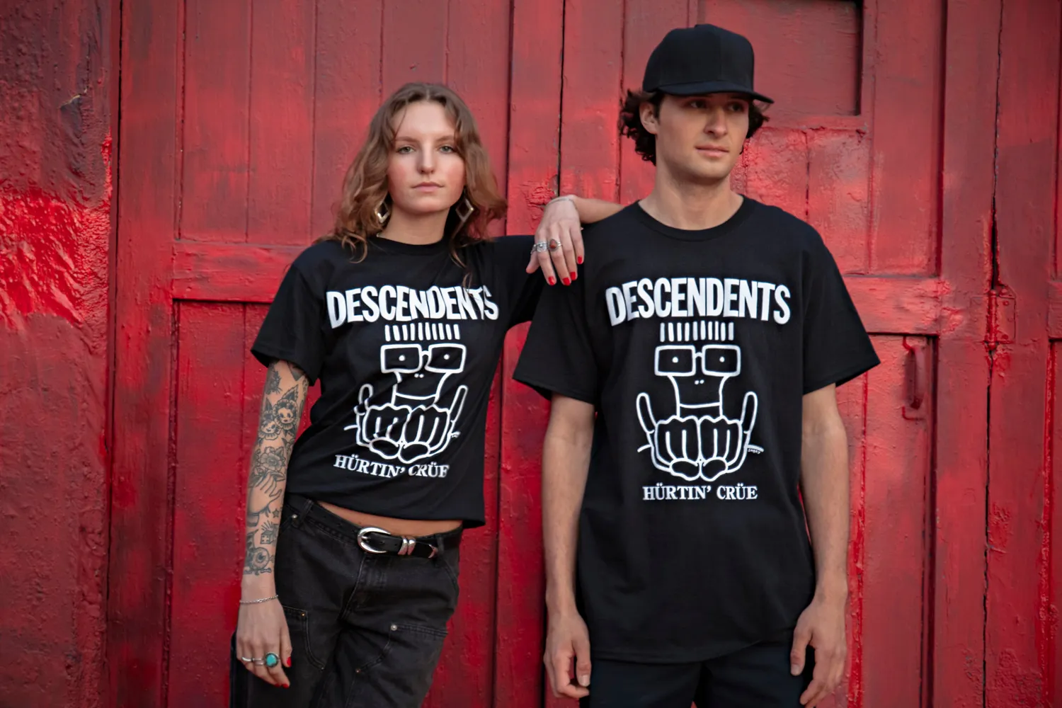 Descendents Hurtin Crue t-shirt zwart katoen