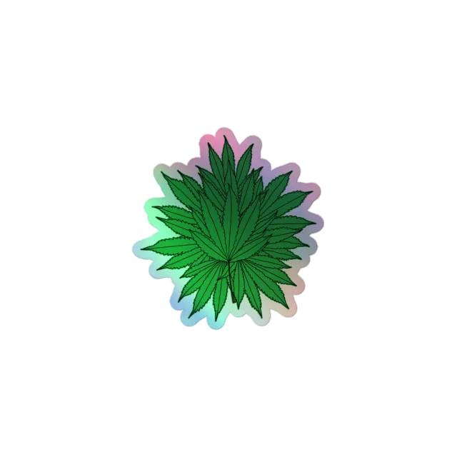Razel Marijuana Tree Star Sticker Holografisch 7,6cm