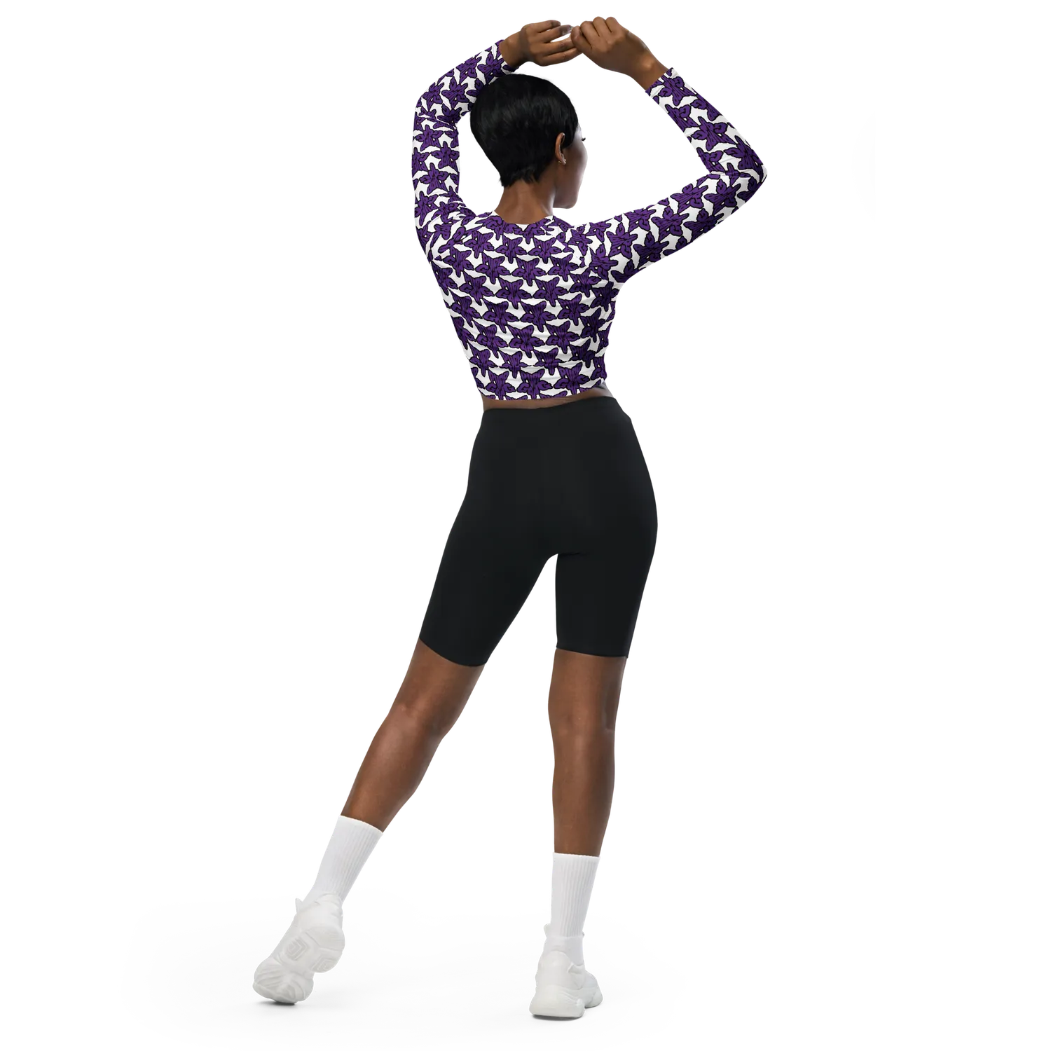 Razel Purp Gang Rock Star croptop lange mouwen