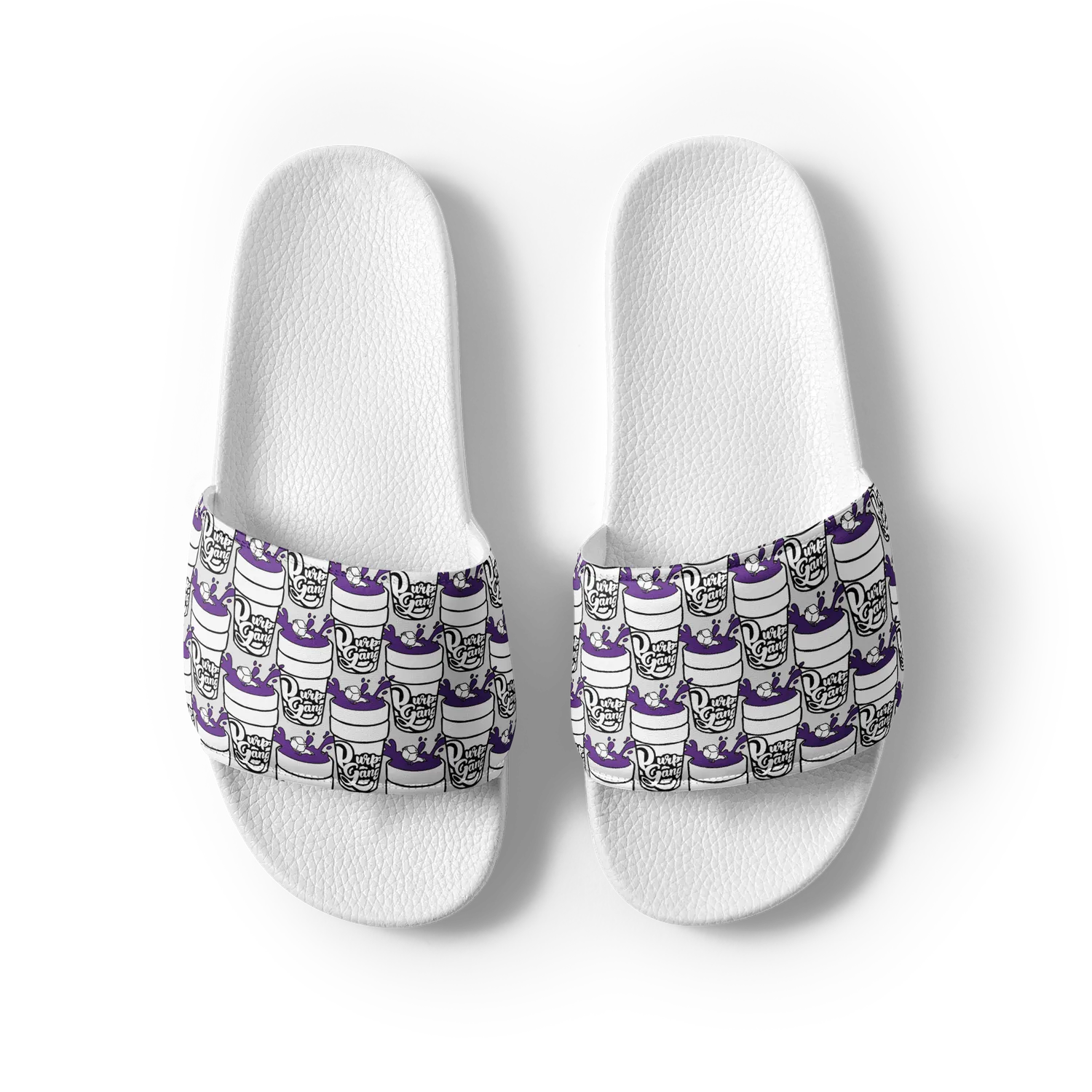 Razel Purp Gang Double Cup slides zwart gevoerd