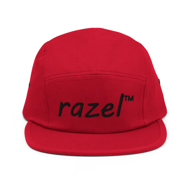 Razel 5 Panel cap zwart katoen